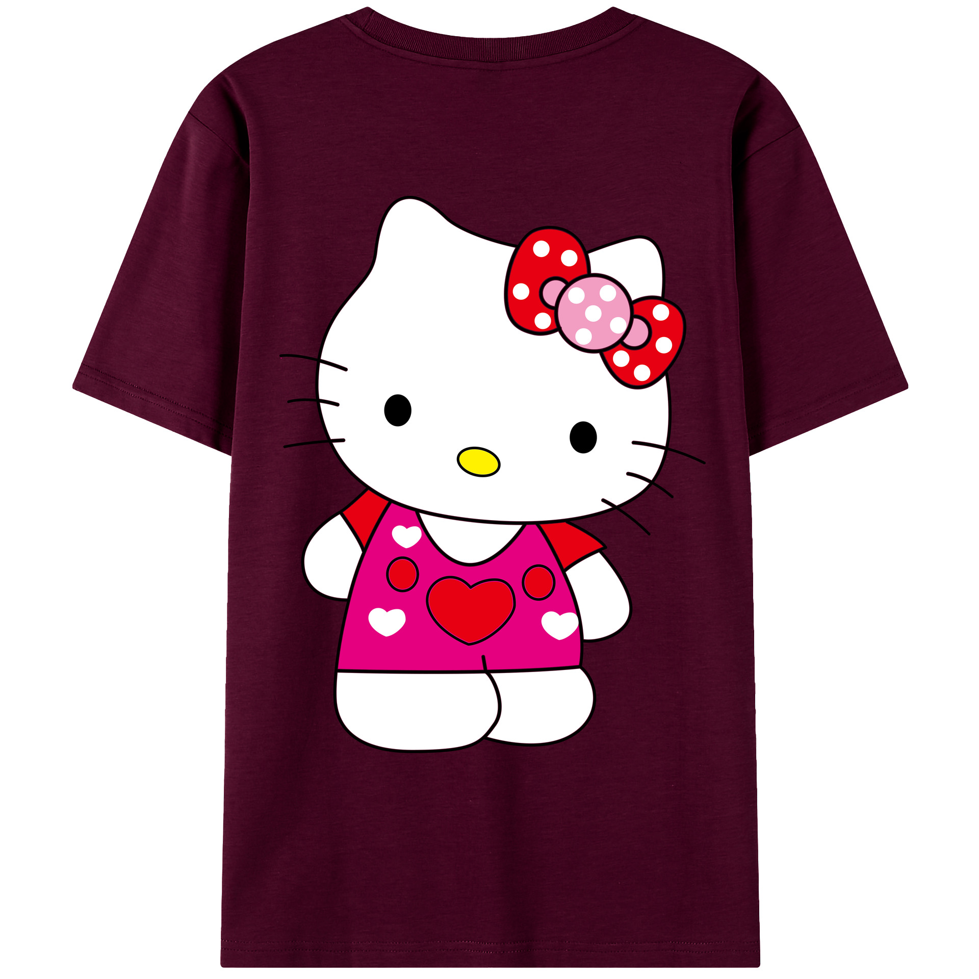（画像用） Hello Kitty ハローキティ レディース半袖Tシャツ(バックプリント)